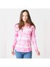 Project 100% Cotton Tie-dye Pink Long Sleeve Blouse Size XS - photo 5
