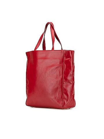 Saint Laurent Saint Laurent Reversible Tote Bag 318340 Red Leather Suede Women's SAINT LAURENT (view 2)