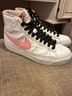 Nike White Pink Black Sneakers Size 6 - photo 4