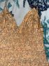 Lush 100% Polyester 100% Polyester Floral Yellow Cocktail Dress Size M - photo 4
