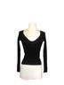 L Space Camo Solid Black Long Sleeve Top Size XS - photo 1