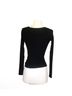 L Space Camo Solid Black Long Sleeve Top Size XS - photo 3
