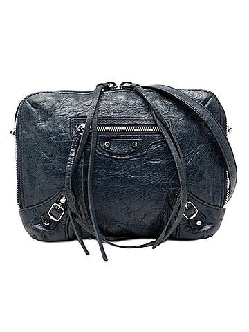 Balenciaga Balenciaga Classic Reporter XS Crossbody Shoulder Bag 488795 Blue Leather Women's BALENCIAGA (view 1)