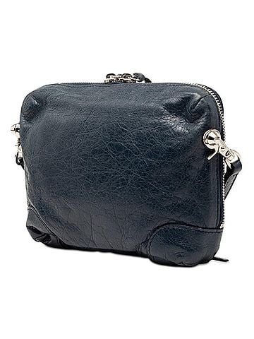 Balenciaga Balenciaga Classic Reporter XS Crossbody Shoulder Bag 488795 Blue Leather Women's BALENCIAGA (view 2)
