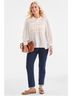 Style&Co 100% Polyester Ivory Long Sleeve Blouse Size L - photo 3