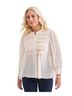 Style&Co 100% Polyester Ivory Long Sleeve Blouse Size L - photo 1