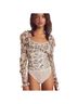 Free People Floral Multi Color Long Sleeve Blouse Size S - photo 1