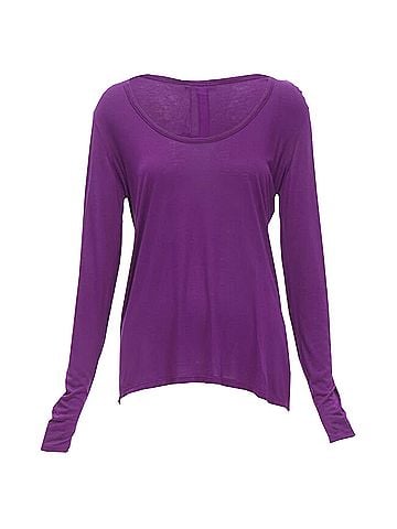 The Row The Row Hazelton viscose long sleeve tshirt (view 1)