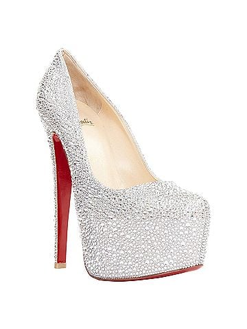 Christian Louboutin Christian Louboutin Daffodile Strass 160 silver crystal platform pumps EU37.5 (view 2)