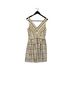 J.Crew Stripes Gold Ivory Black Cocktail Dress Size 8 - photo 1