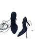 Cult Gaia 100% Leather Blue Heels Size EU 39 - photo 2