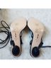 Cult Gaia 100% Leather Blue Heels Size EU 39 - photo 3
