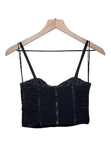 Alice + Olivia Damia Ruched Bustier Tank Top (view 2)