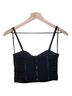 Alice + Olivia 100% Polyester Solid Black Tank Top Size 0 - photo 2
