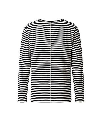 Caslon Navy White Brooke Stripe Long Sleeve T-Shirt (view 2)