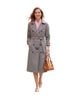 Ralph Lauren Checkered-gingham Black White Trenchcoat Size 14 - photo 1