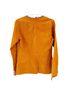 Spiegel 100% Leather Orange Long Sleeve Top Size 6 - photo 2