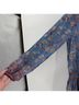 Veronica Beard 100% Rayon 100% Polyester Floral Blue Casual Dress Size 2 - photo 5