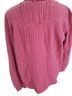 Eze Sur Mer 100% Cotton Pink Long Sleeve Blouse Size M - photo 2