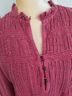 Eze Sur Mer 100% Cotton Pink Long Sleeve Blouse Size M - photo 12