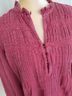 Eze Sur Mer 100% Cotton Pink Long Sleeve Blouse Size M - photo 13