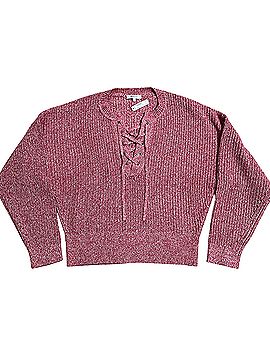 Madewell Marled Ribbed Lace-Up Sweater Casual Sweaters (view 1)