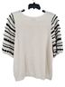Chico's Stripes Ivory Black Pullover Sweater Size XL - photo 2