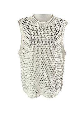 Madewell Open-Stitch Crop Sleeveless Sweater Sweater Vest (view 1)
