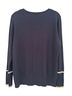 Talbots Solid Blue White Pullover Sweater Size M - photo 2