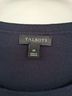 Talbots Solid Blue White Pullover Sweater Size M - photo 3