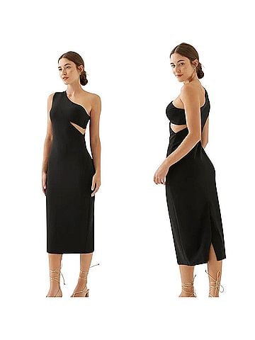 Love, Bonito Adaline Padded Asymmetric Midi Cocktail Dress (view 1)