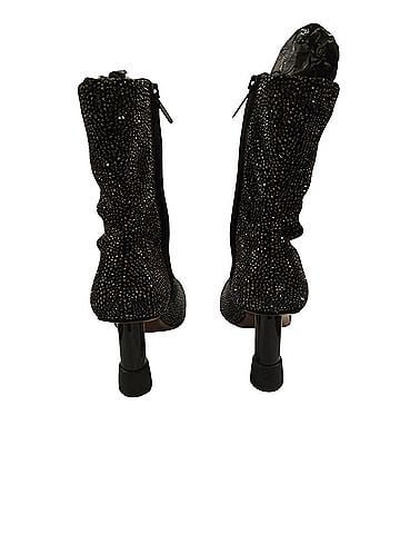 Clergerie Kattie Sparkle Rhinestone Fabric Ankle Boots (view 2)