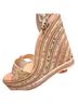 LoveShackFancy Floral Multi Color Wedges Size 9 1/2 - photo 2