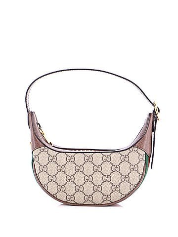 Gucci Ophidia Half Moon Bag GG Coated Canvas Mini (view 1)