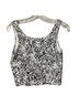 Athleta Animal Print Black White Sleeveless Top Size M - photo 2