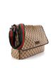 Gucci 100% Canvas Plain Brown Web Strap Flap Messenger GG Canvas Medium One size - photo 3