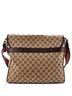 Gucci 100% Canvas Plain Brown Web Strap Flap Messenger GG Canvas Medium One size - photo 4