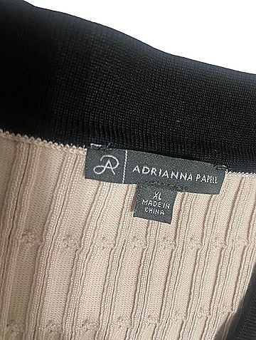 Adrianna Papell beige cable knit   gold button Cardigan (view 2)