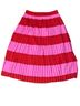 J.Crew 100% Polyester 100% Polyester Stripes Red Pink Casual Skirt Size 4X - photo 5