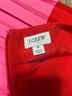 J.Crew 100% Polyester 100% Polyester Stripes Red Pink Casual Skirt Size 4X - photo 4