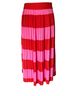 J.Crew 100% Polyester 100% Polyester Stripes Red Pink Casual Skirt Size 4X - photo 1