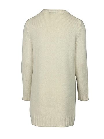 VALENTINO By Mario Valentino Valentino Knit Dress in Cream Cashmere (view 2)