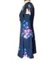 DKNY 100% Polyester Floral Multi Color Blue Pink Cocktail Dress Size 4 - photo 4