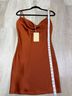 Meshki 100% Polyester Solid Brown Cocktail Dress Size XS - photo 7