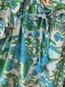Figue 100% Viscose Floral Multi Color Teal Casual Shirts Size S - photo 5