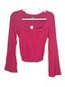 Maeve 100% Rayon Solid Pink Pullover Sweater Size S - photo 1