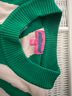 Edikted Graphic Green Ivory Pullover Sweater Size M - photo 4