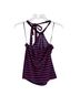 Ann Taylor 100% Polyester Stripes Blue Red Sleeveless Top Size S - photo 2