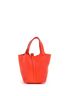Hermès 100% Leather Orange Picotin Lock Bag Clemence PM One size - photo 4