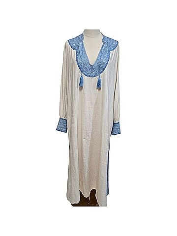 Mi Golondrina Beatriz Azul De Noel Caftan Maxi Dress Casual Dress (view 1)